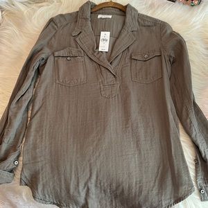 NWT Lou & Grey Linen Shirt